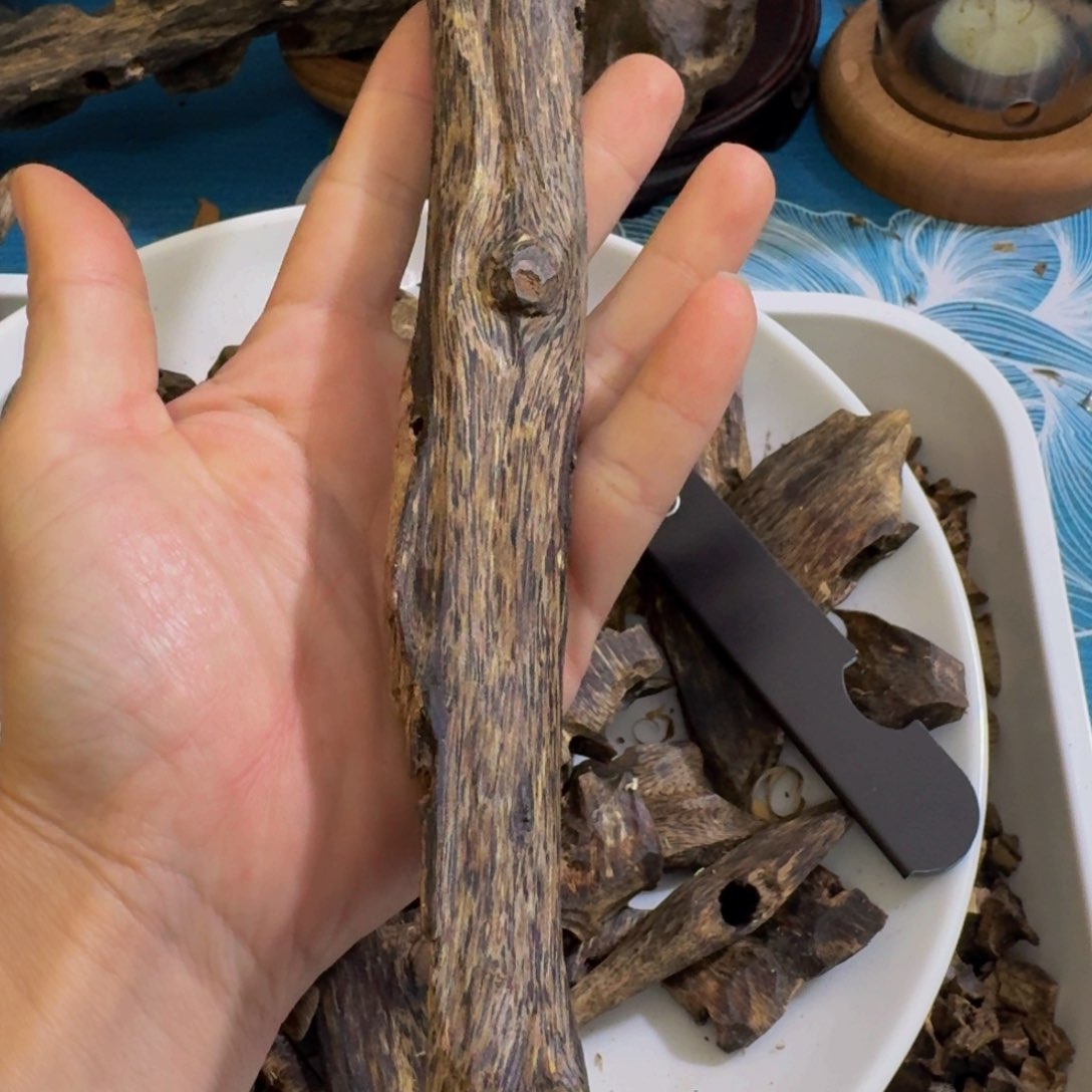 沉香沉香碎屑金***～奇楠沉香千里香虫漏51克