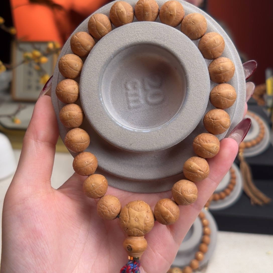 凤眼菩提手串净*12.5mm铁籽单圈素串货头新籽