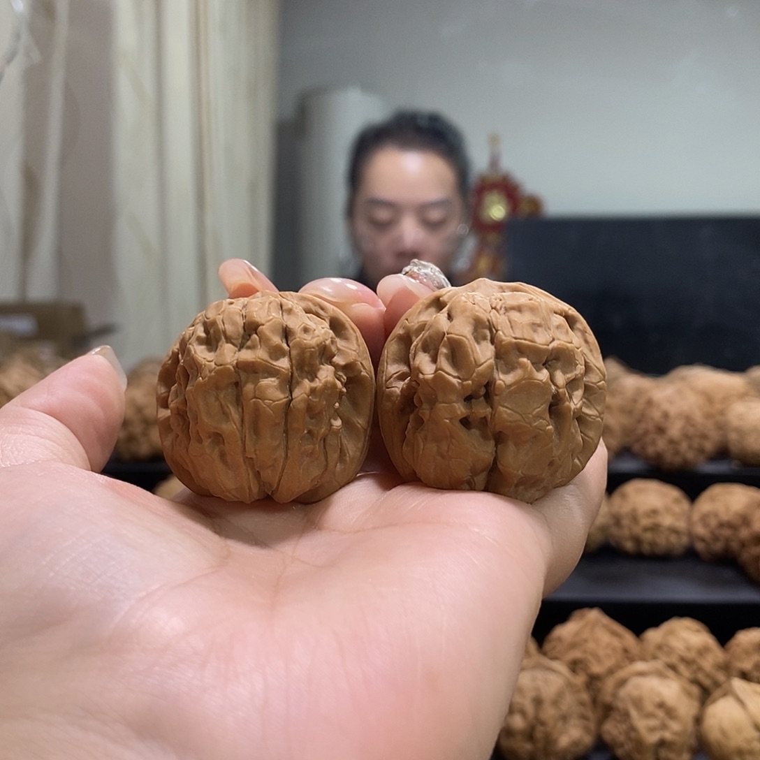 把件文玩核桃37甲骨文