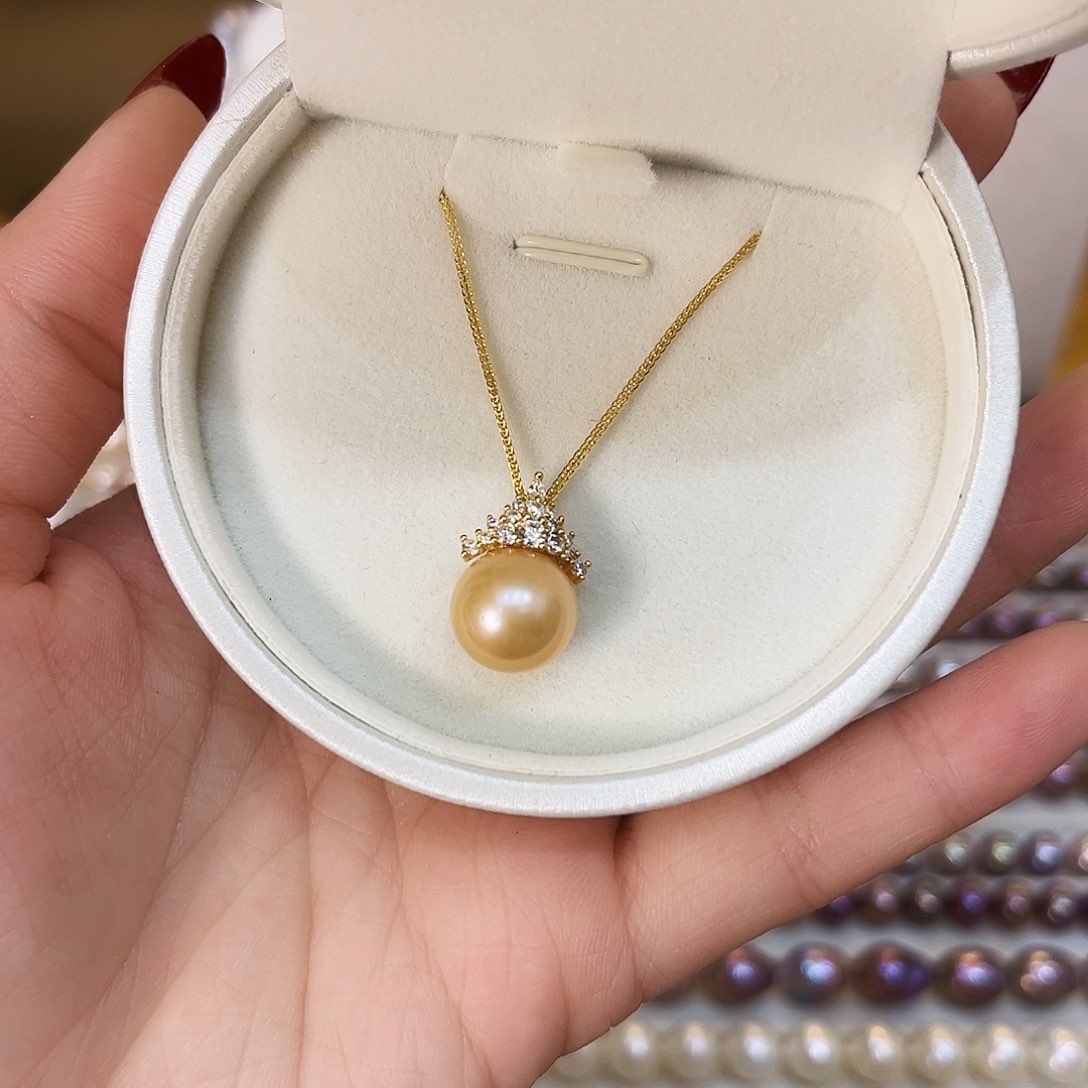 淡水珍珠颈饰银S925镶嵌