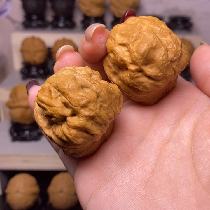 文玩核桃把件2Y—金蟾疙瘩包43尺