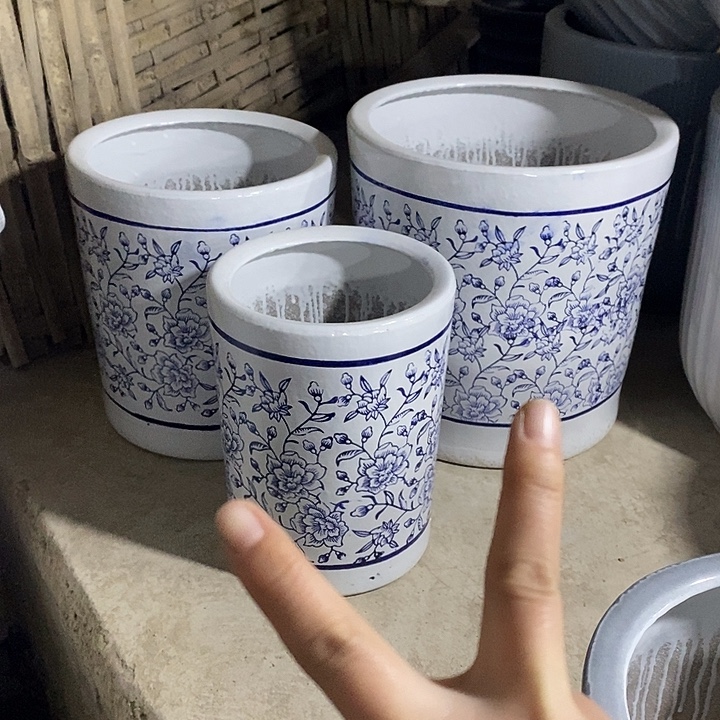 高温烧制陶瓷特价一套三个盆