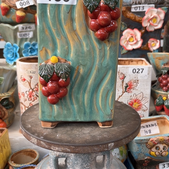 紫砂花盆粗陶材质多肉陶瓷花盆