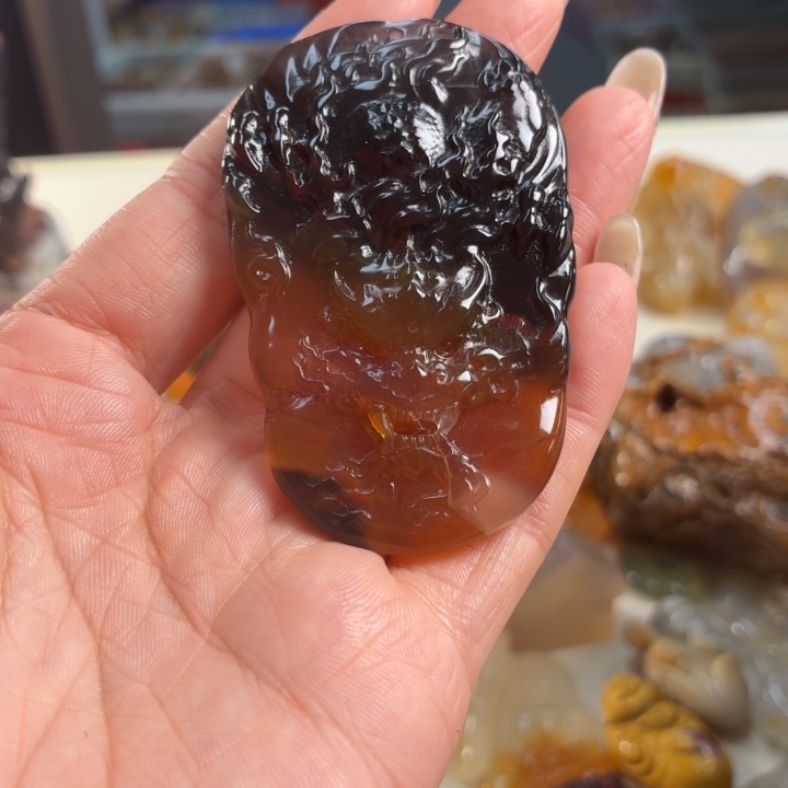 玛瑙/玉髓吊坠(不含链)未镶嵌
