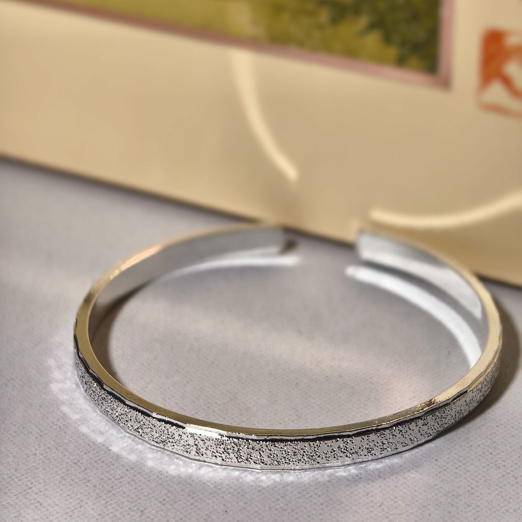 足银手镯 星河手镯18.71g（开口款） 足银手镯百搭款