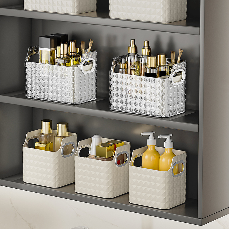 艾加达轻奢化妆品镜柜收纳盒卫生间浴室柜整理盒洗漱台口红置物架