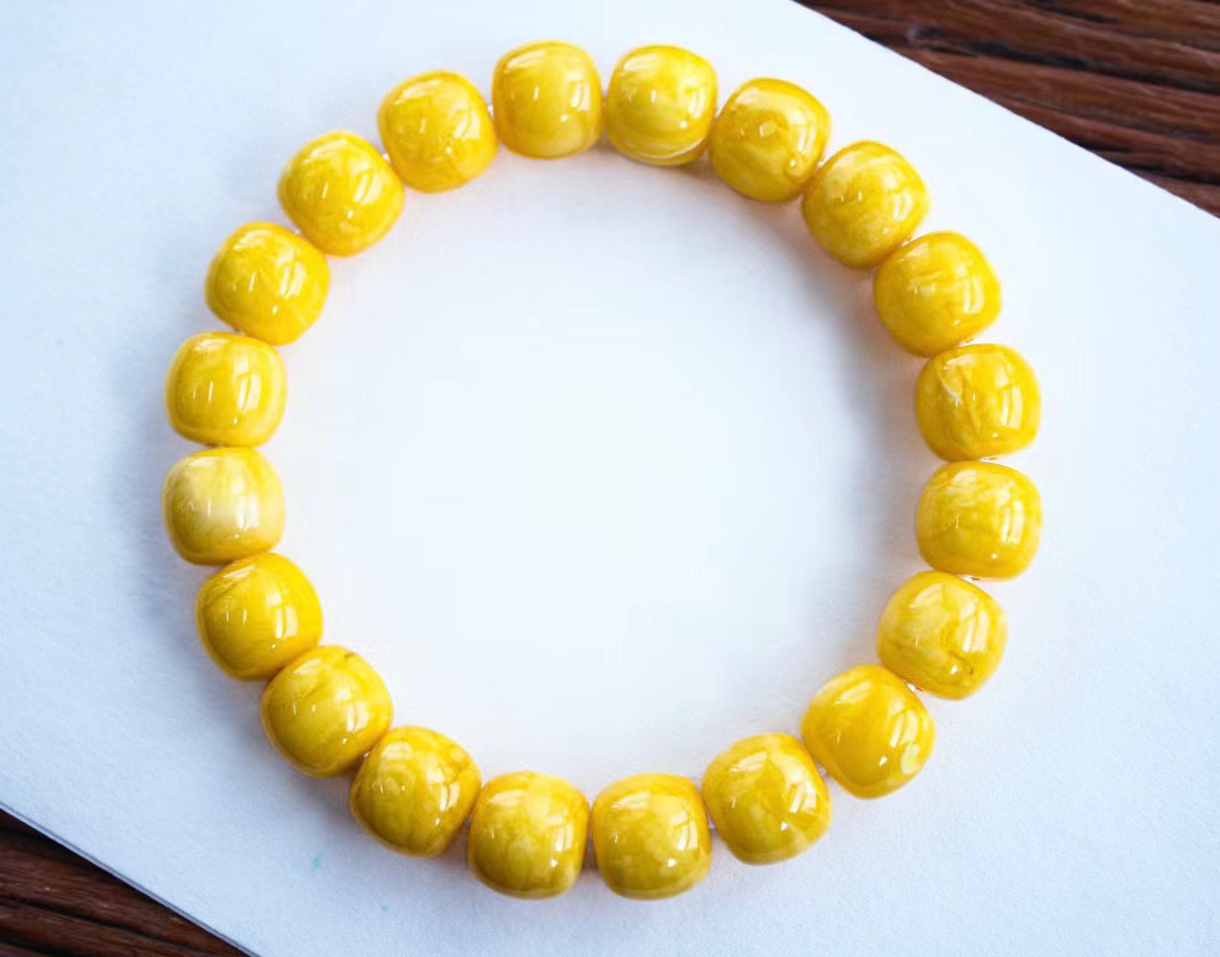 11.5mm 丹麦料老型手串，品质完美蜡质浓郁饱满17.8克