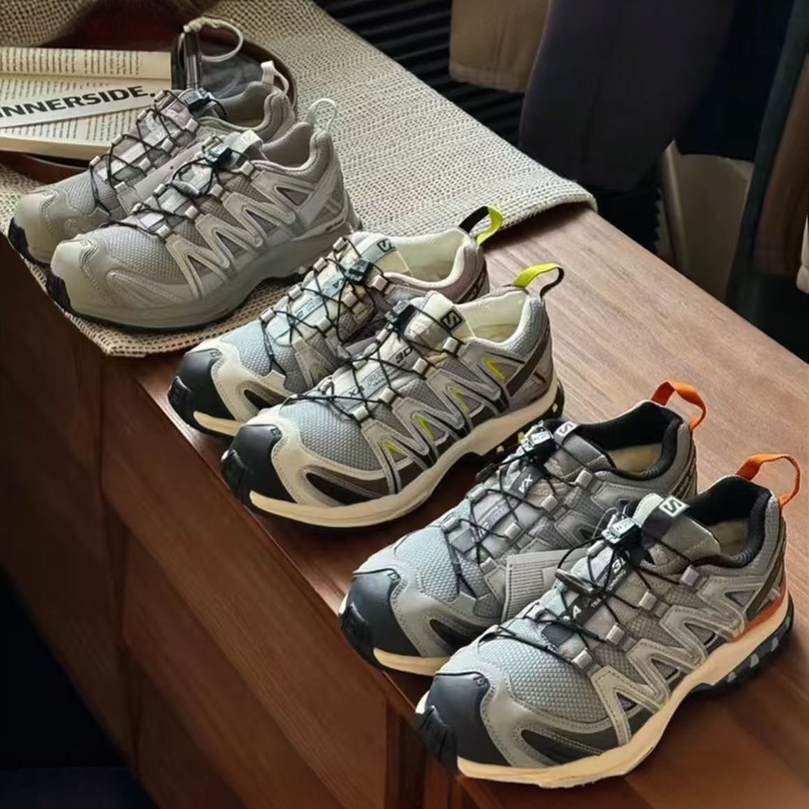 【XT6】户外运动网布减震防滑透气耐磨低帮跑步登山鞋男女同款四季