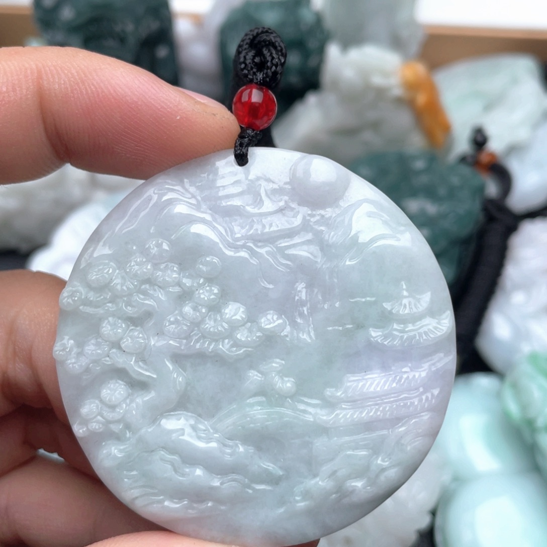 翡翠未镶嵌吊坠(不含链)