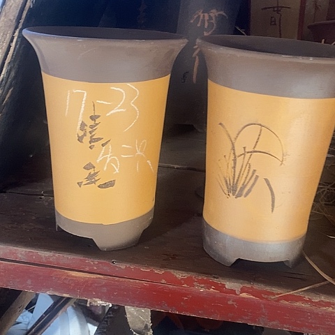 紫砂中国宜兴紫砂花盆，