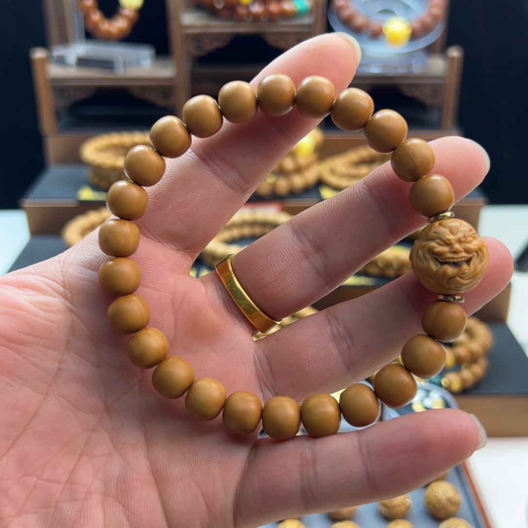 猴头核桃手串微瑕9.8哑光老型➕舔僧15号