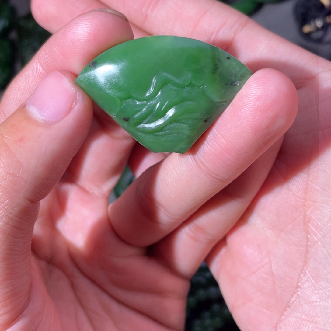 和田玉（碧玉）颈饰未镶嵌