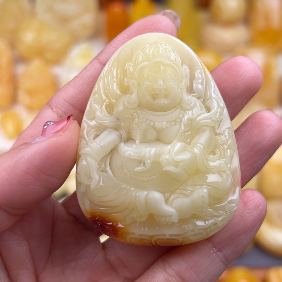 琥珀颈饰未镶嵌纯天然琥珀蜜蜡无优化