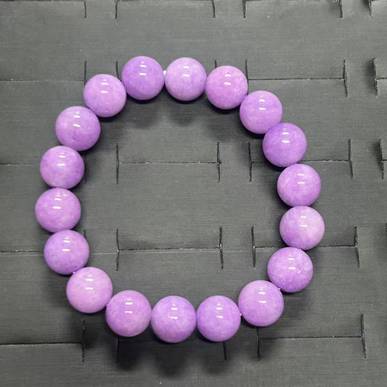 手链 紫翠色圆珠手串饰品