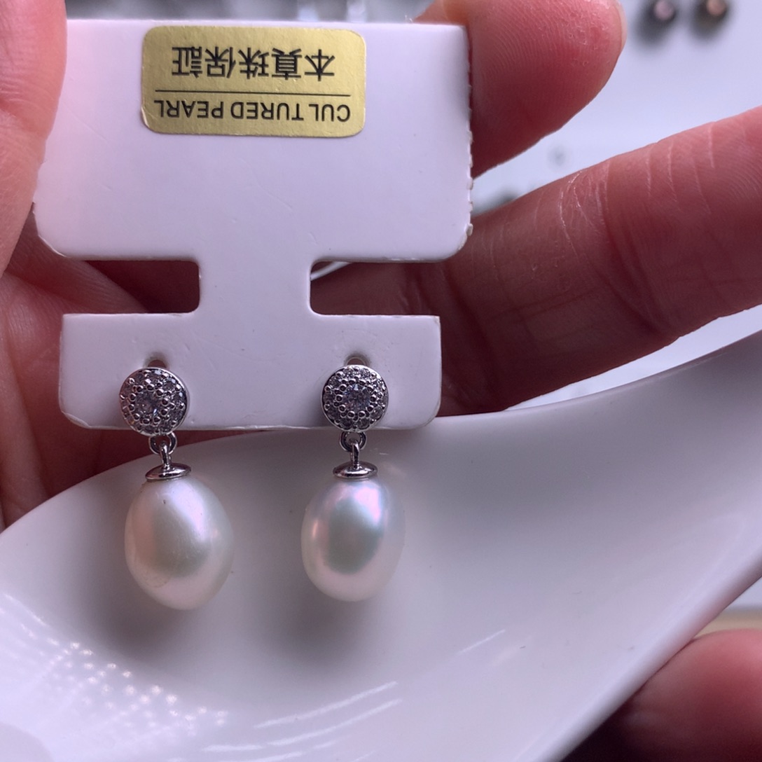 未镶嵌耳饰淡水珍珠
