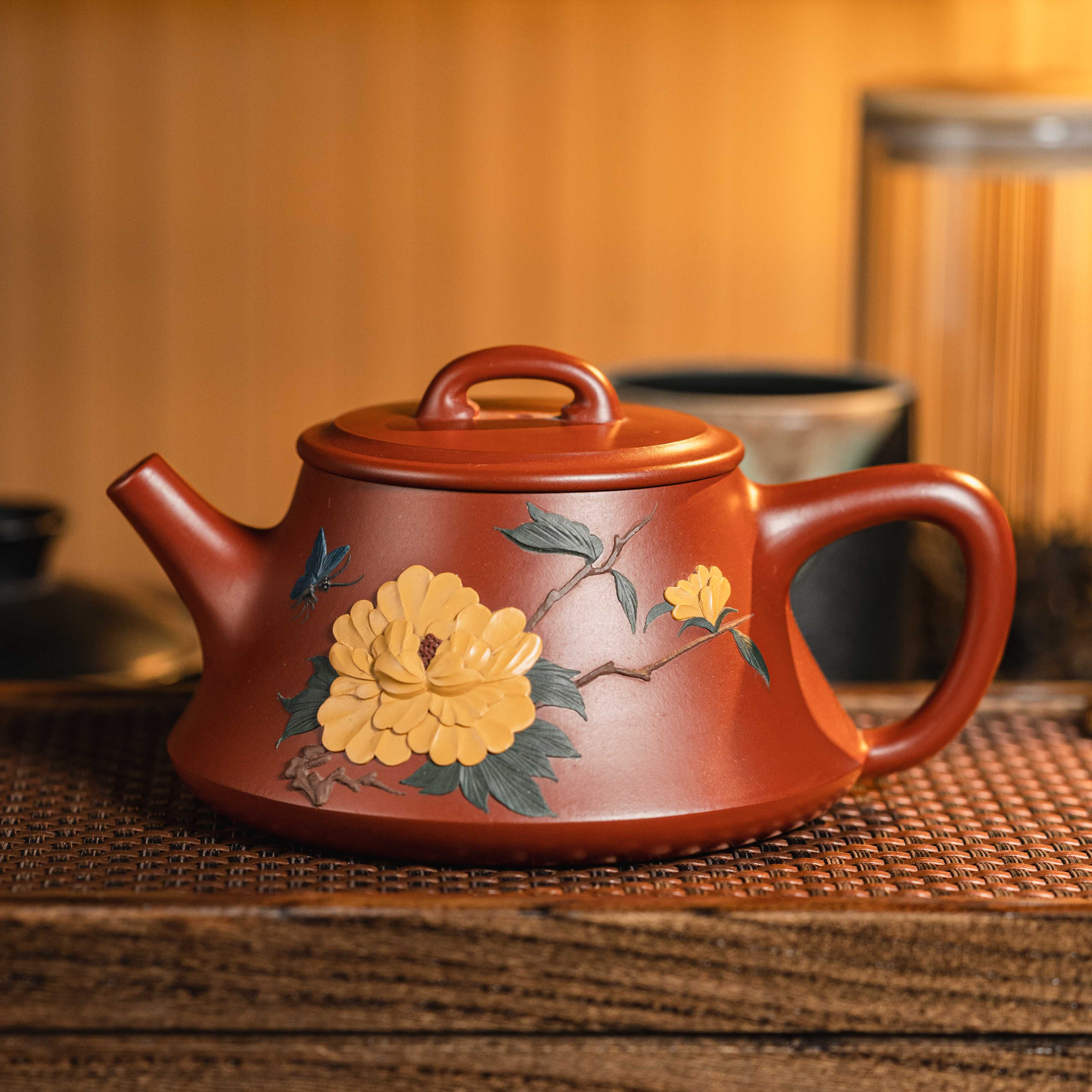 CQ-003    宜兴手工紫砂    蝶恋花