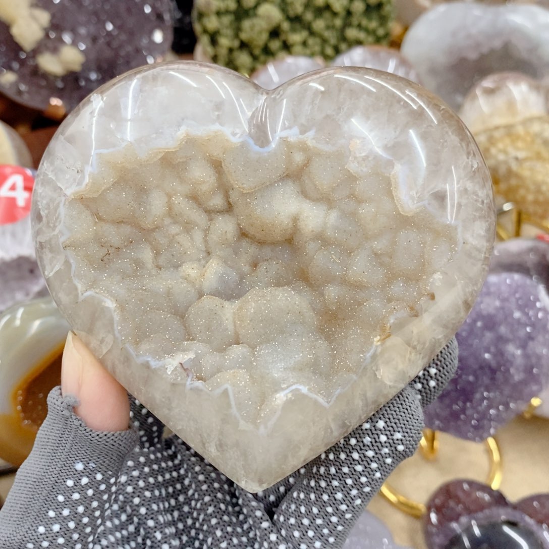 天然水晶摆件未镶嵌紫晶