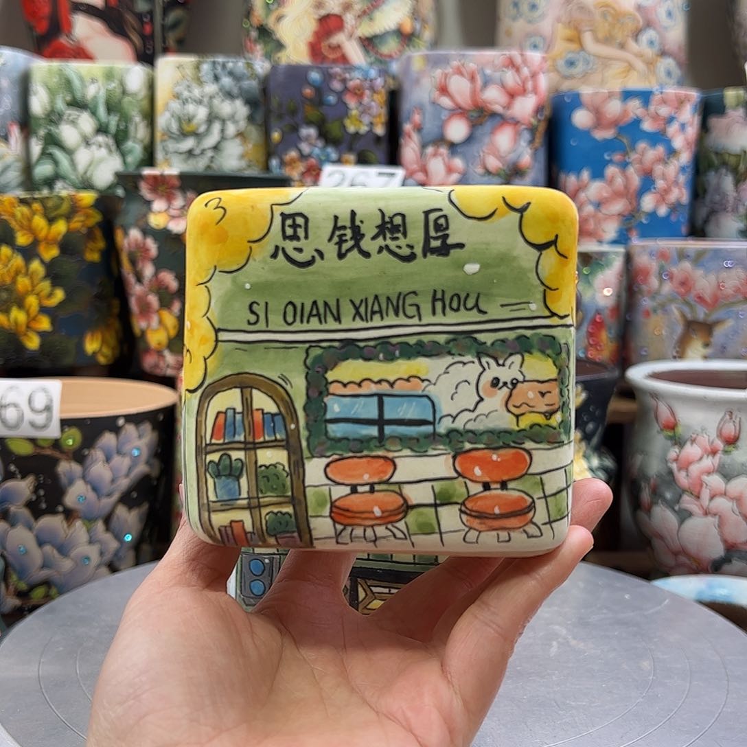 景德镇陶瓷花盆景德镇陶瓷花盆