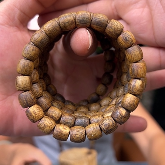 手串沉香白棋鼓珠0.9多样性发货1条