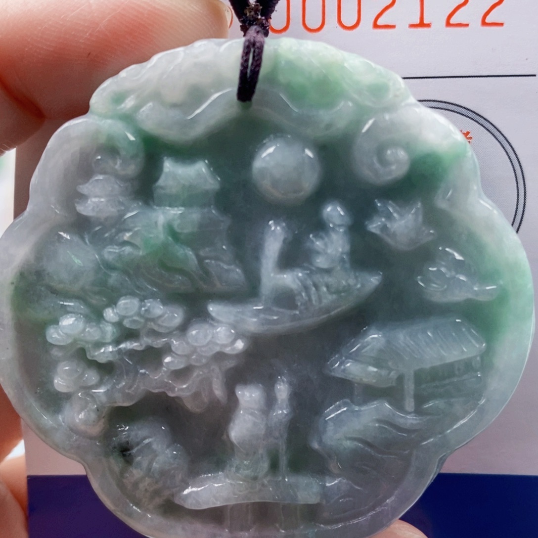 翡翠未镶嵌吊坠(不含链)