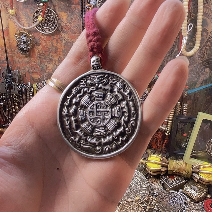 白铜利马铜九宫八卦牌子，一个福利