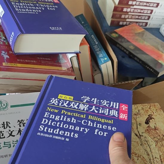 双色版学生实用英汉双解大词典全新。