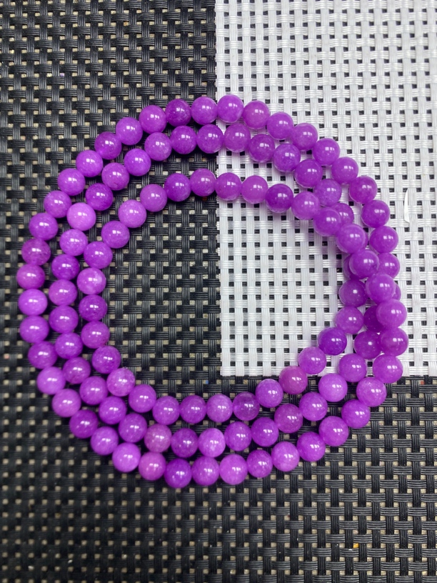 佘太紫玉8mm108颗项链622