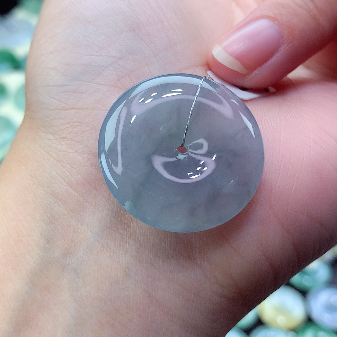 翡翠颈饰未镶嵌24尺寸27.9-5.9