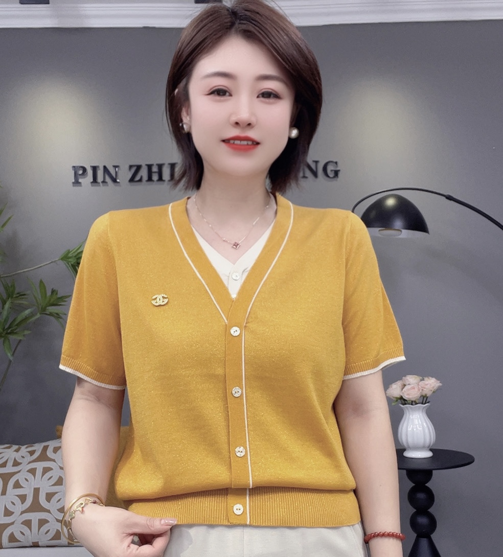 厚款V领气质毛针织衫修身型不褪色时尚打底女针织衫百搭洋气