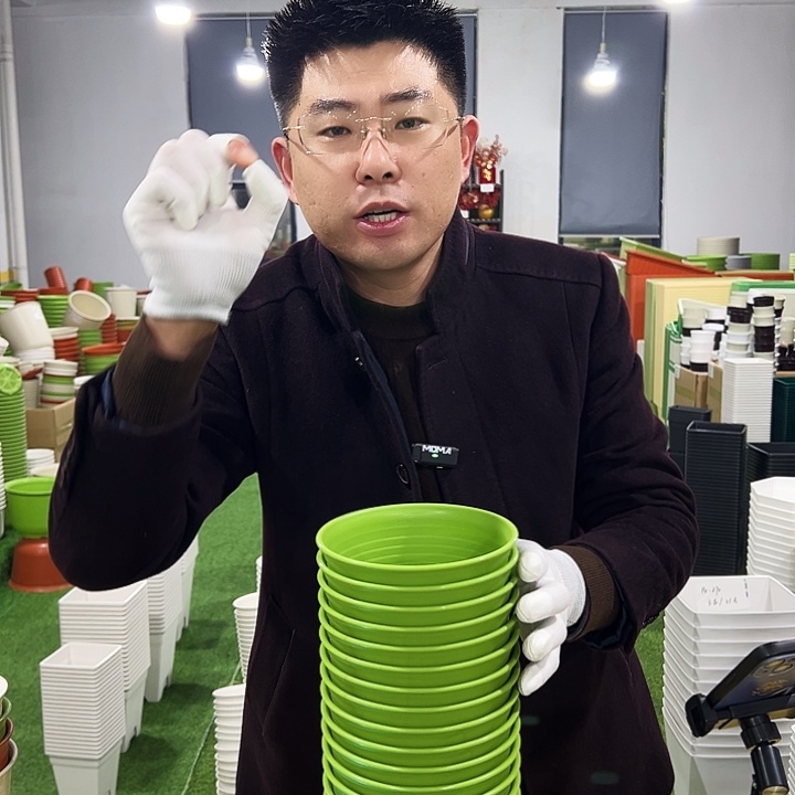 微瑕矮陶口15高11果绿10只无托