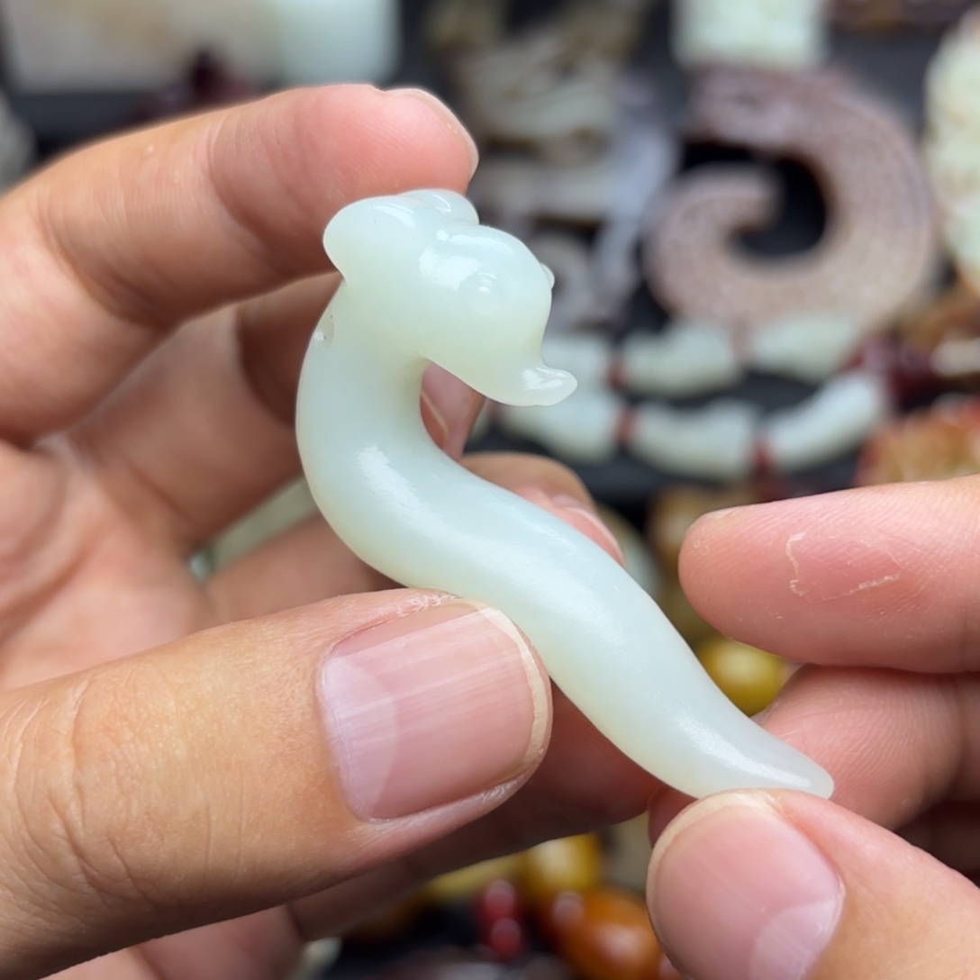 和田玉未镶嵌吊坠(不含链)