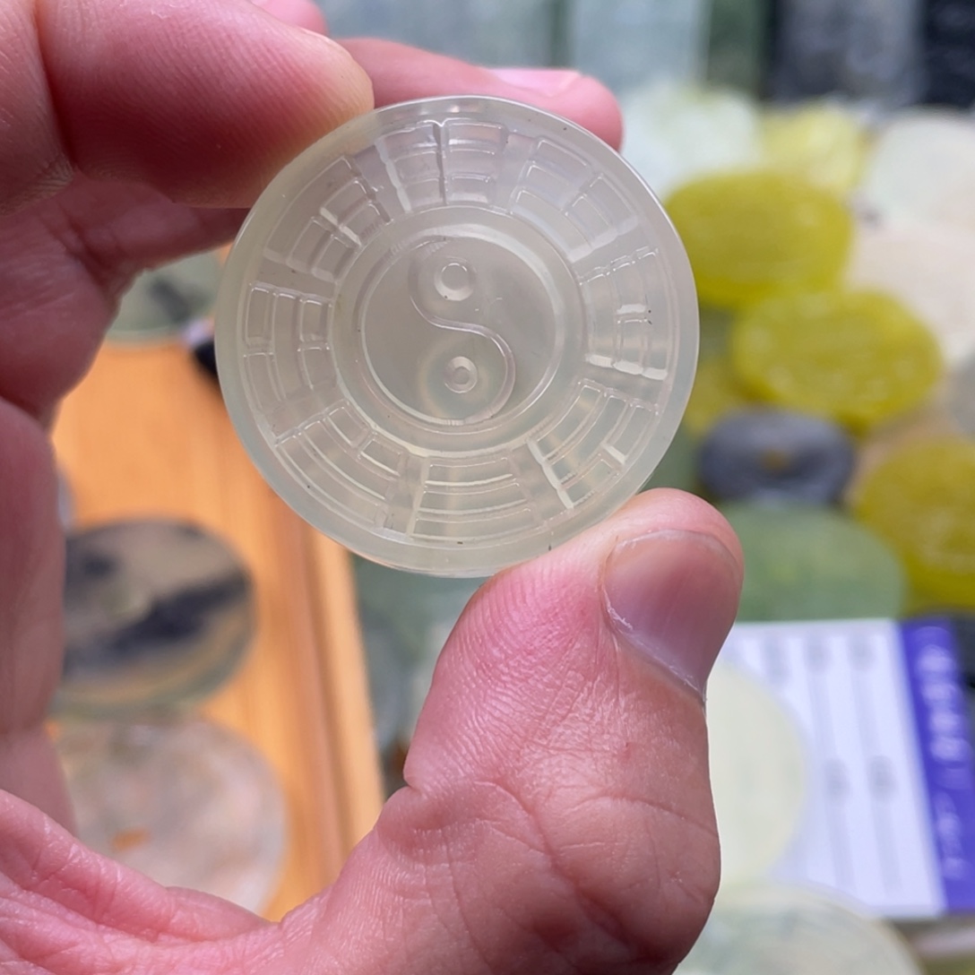 用***3合金蛇纹石玉珠宝半成品