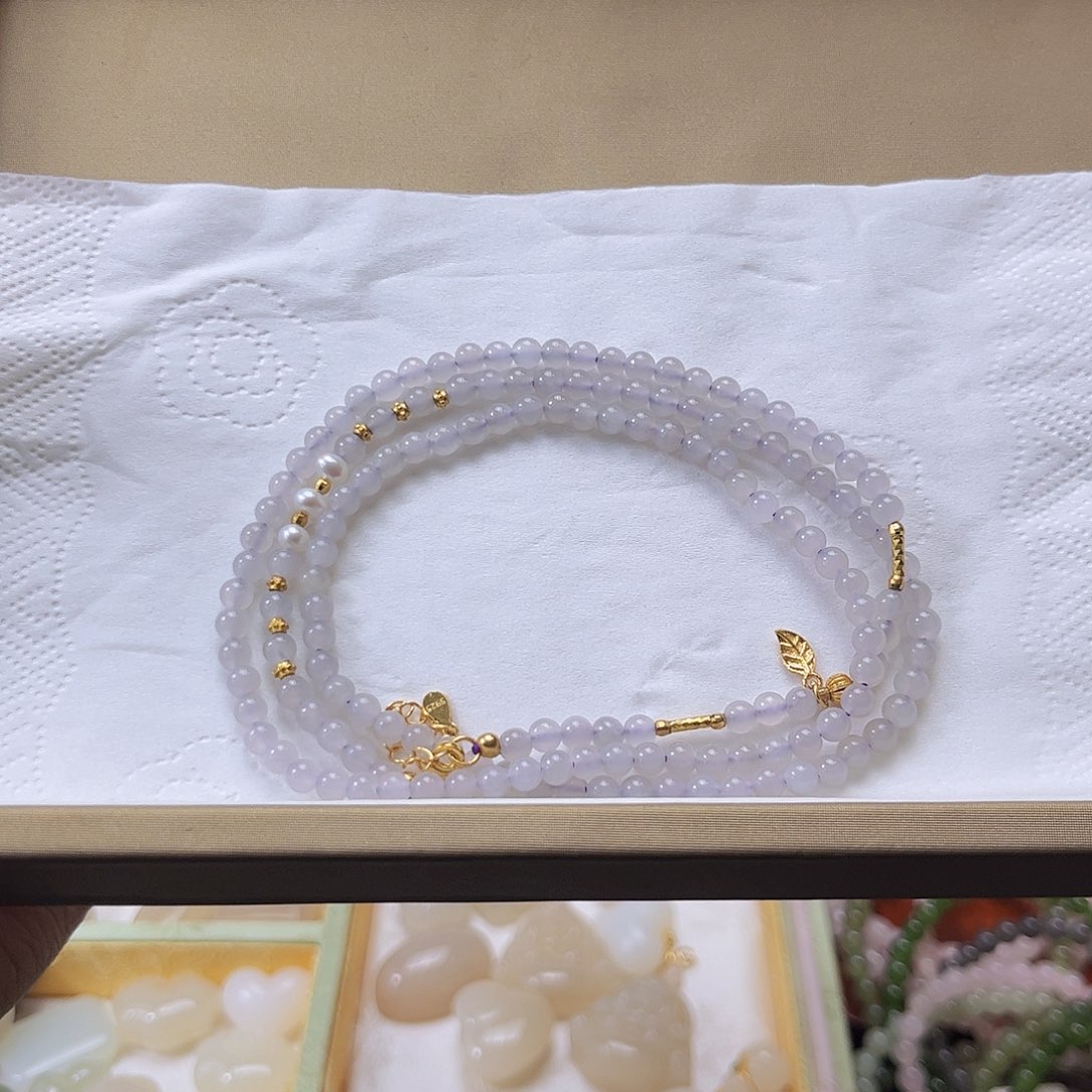 和田玉银S925镶嵌颈饰