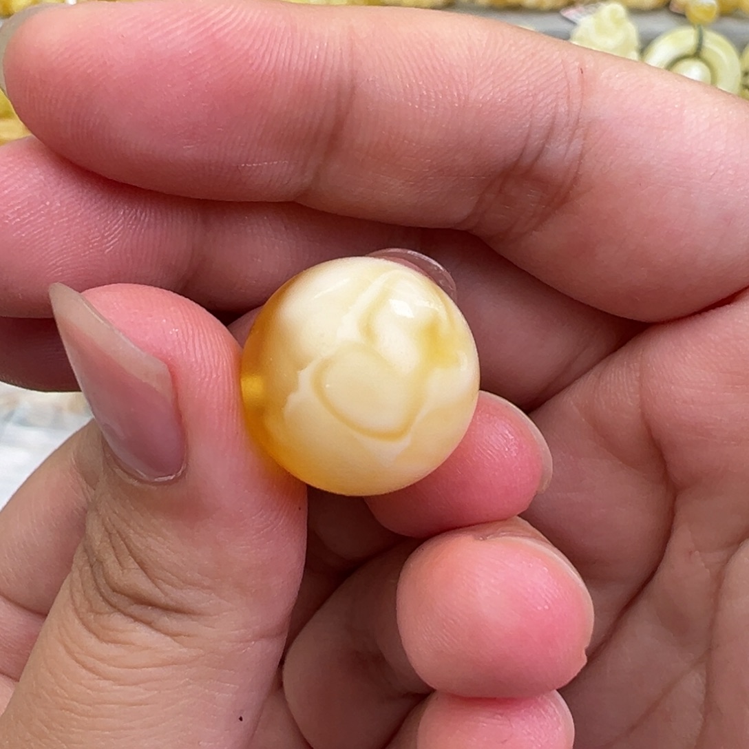 琥珀手链未镶嵌17mm金白