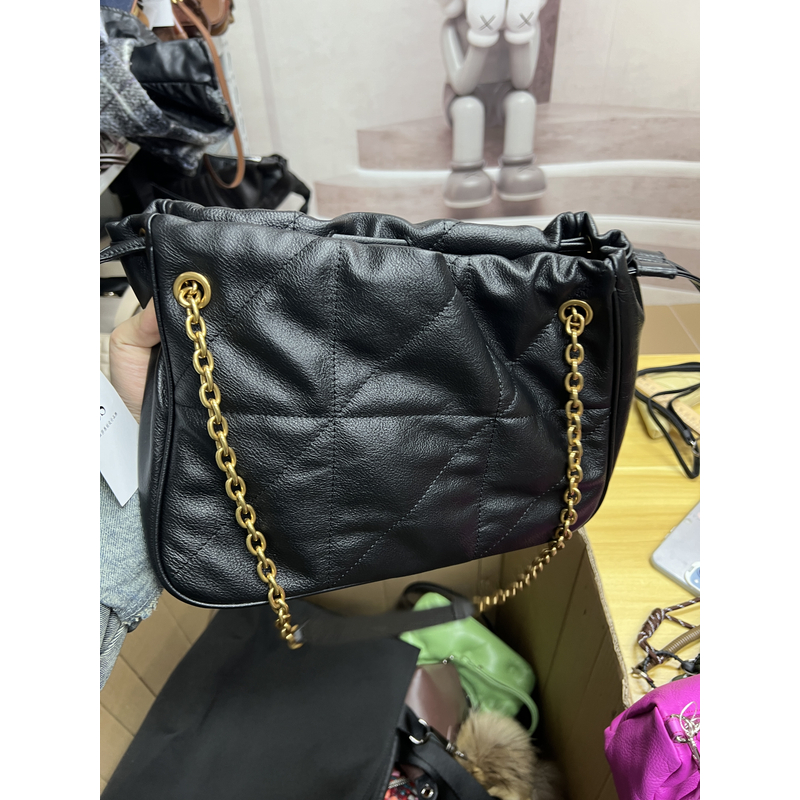 YUSHA/高档小号黑色阿杨链条托特包-8188-1