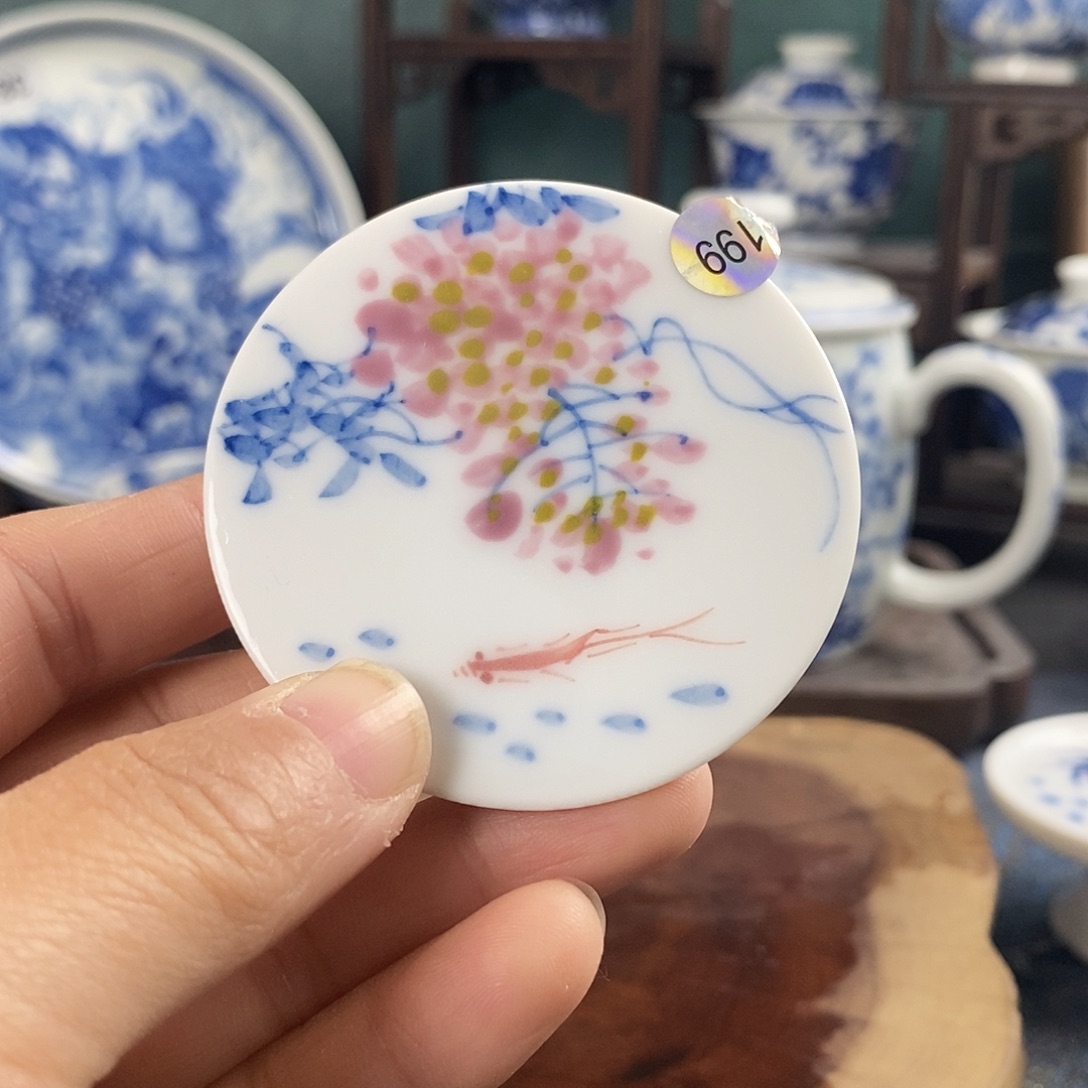 瓷片景德镇手绘青花茶器199