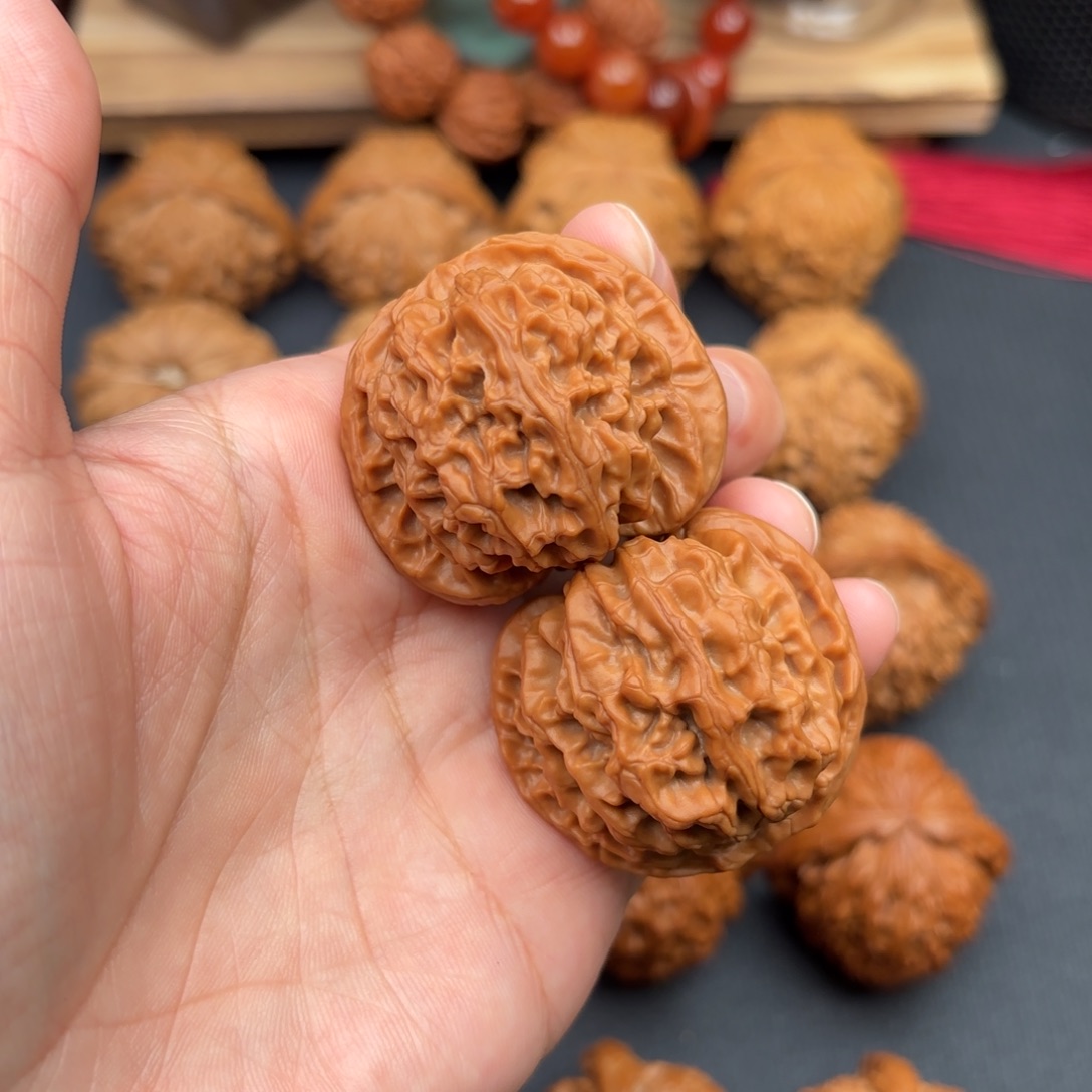 文玩核桃把件苹果40