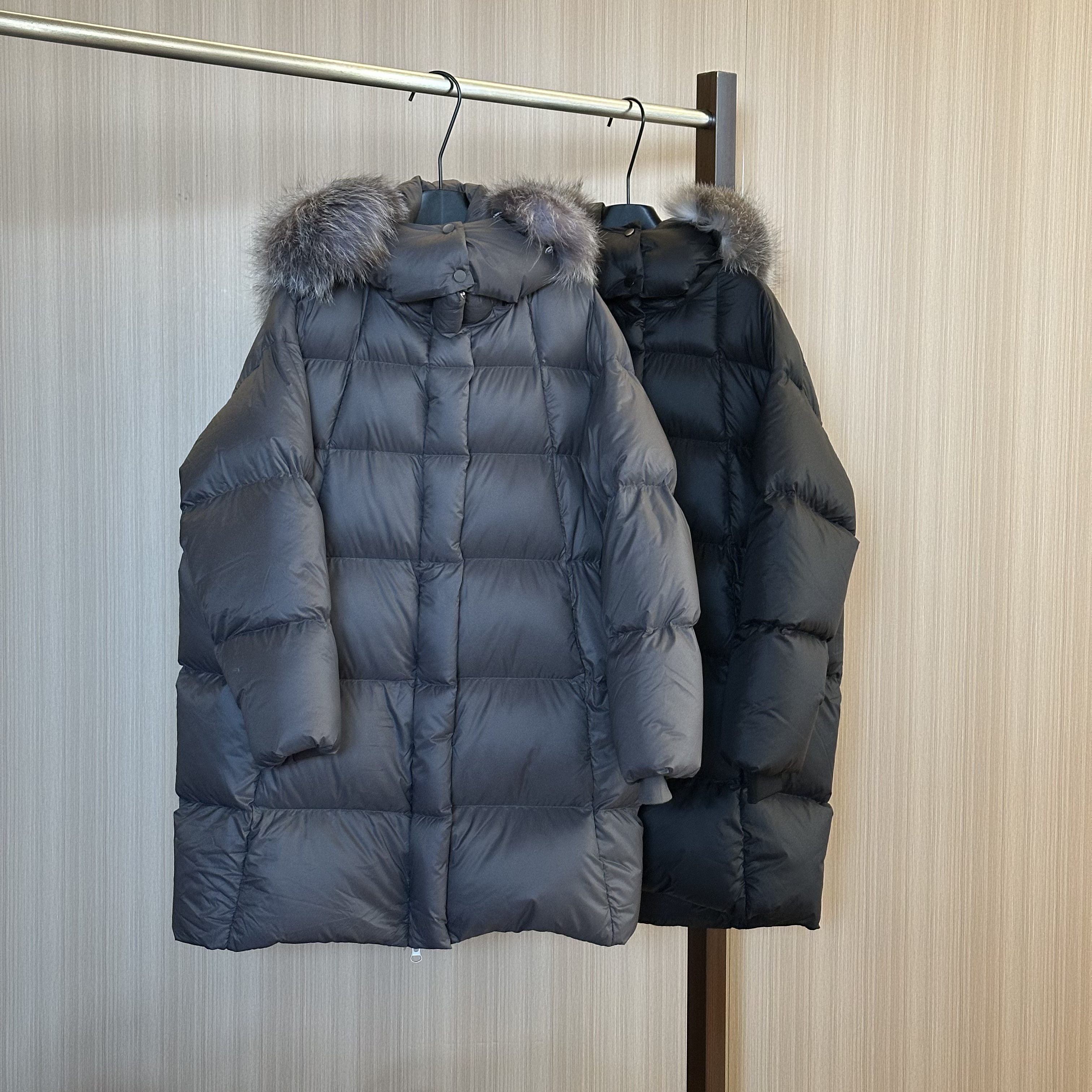 WMM大毛领中长款羽绒服女士冬季新款百搭时尚宽松休闲