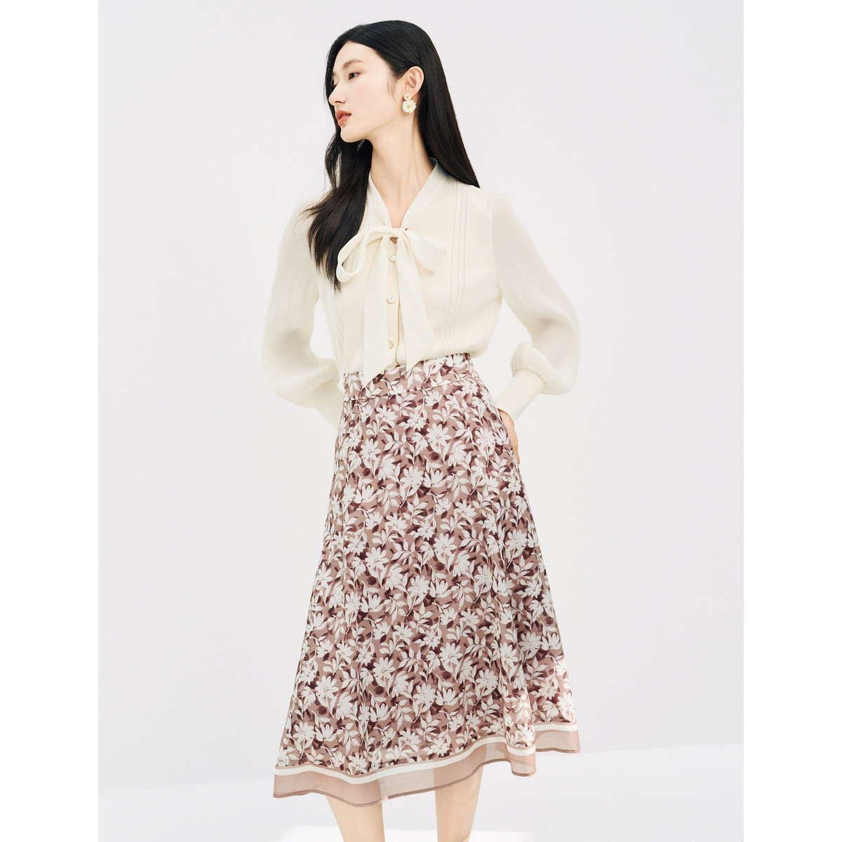 【CC专属】【法式优雅】衬衫女高级感系带领气质通勤上衣