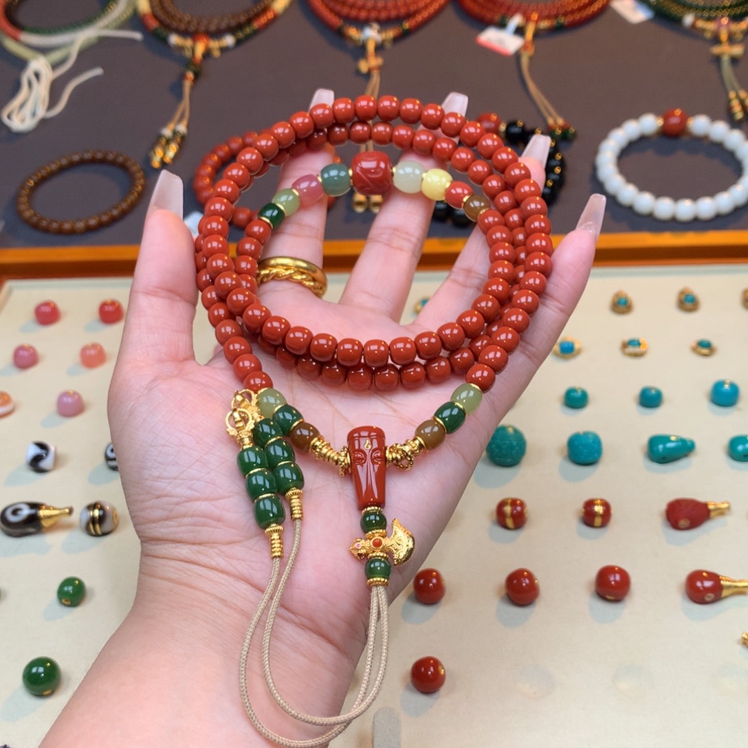 南红玛瑙未镶嵌颈饰