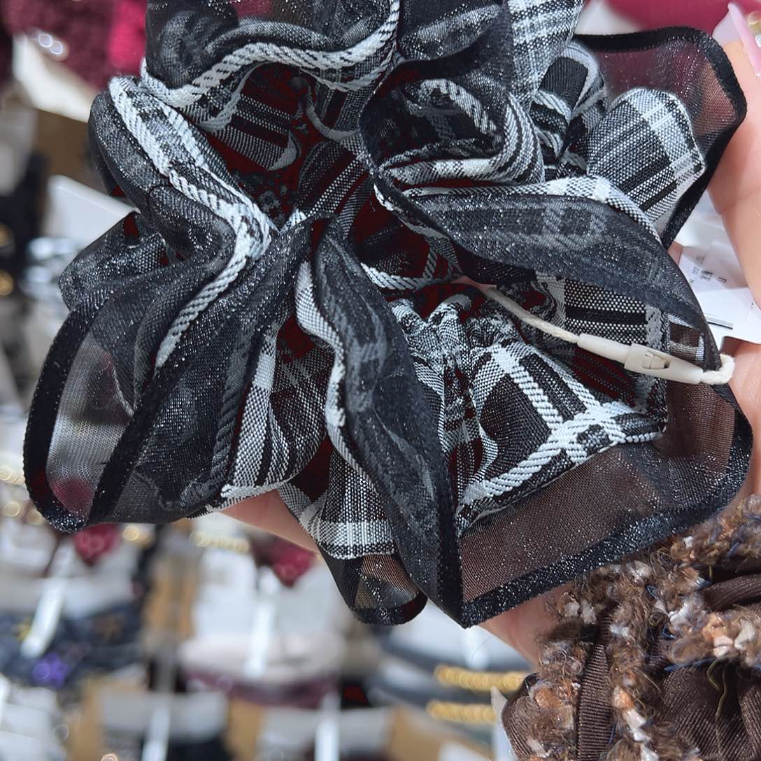 非金属黑白格子发圈