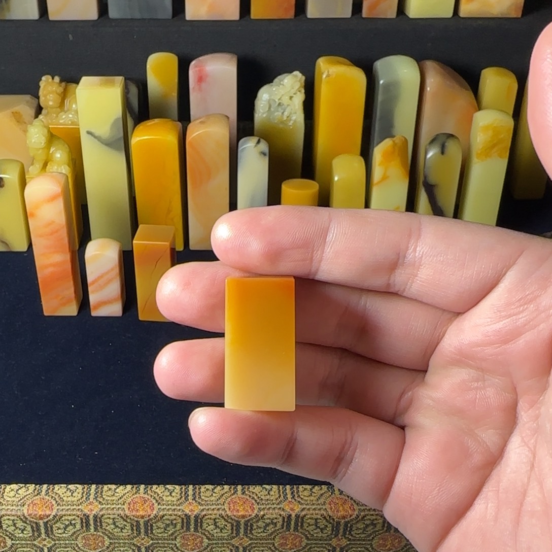 印石巴林石冻石1.5×2.85