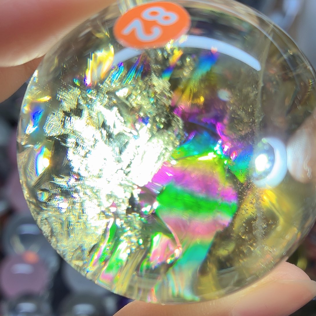 水晶珠宝半成品未镶嵌爆彩53A82