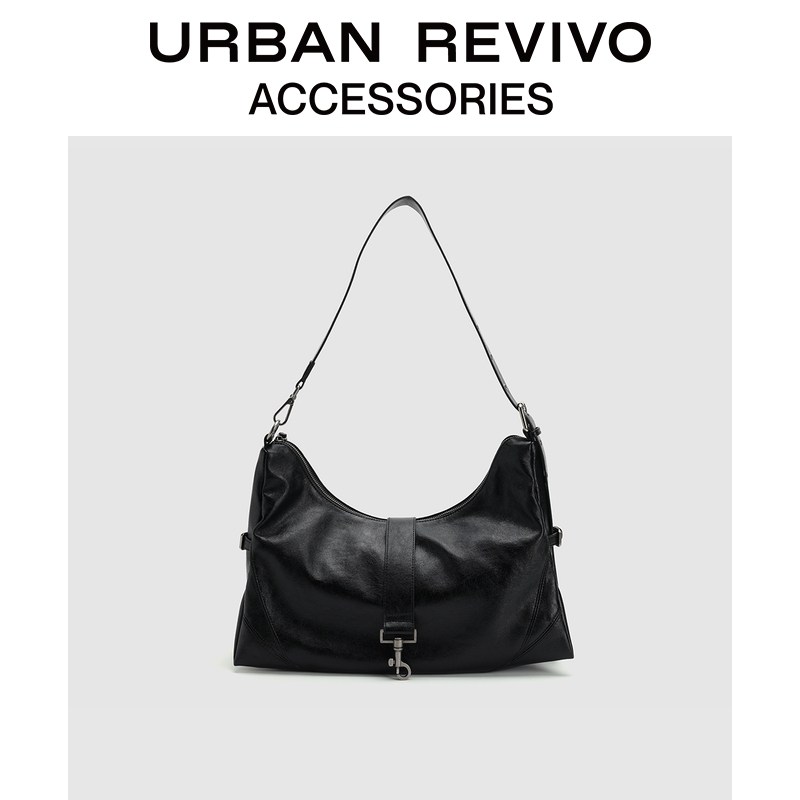 URBAN REVIVO2026春季新款女士简约PU单肩斜挎包UAWB60029