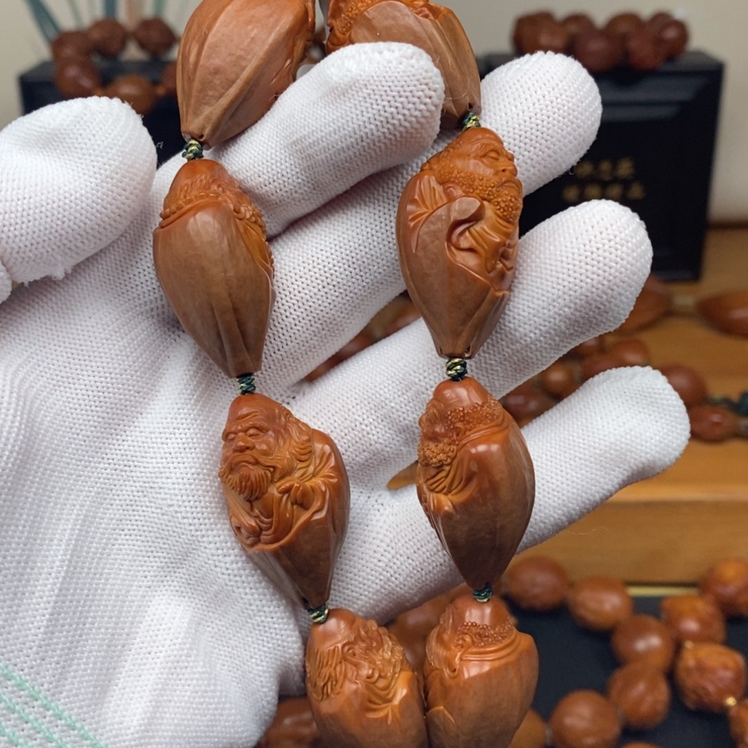 手串橄榄核一青老师达摩1.9×3.5