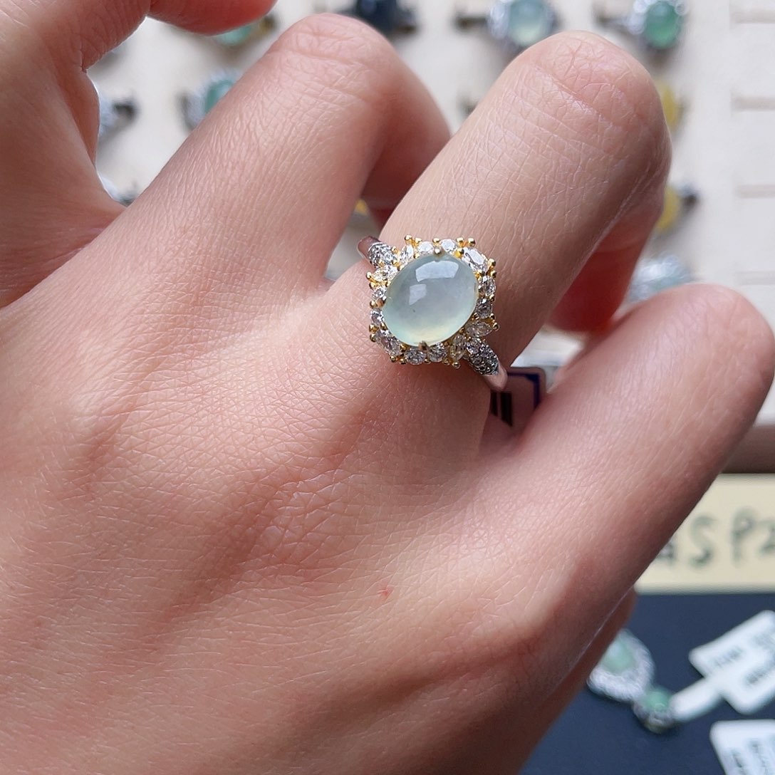 翡翠戒指未镶嵌戒指