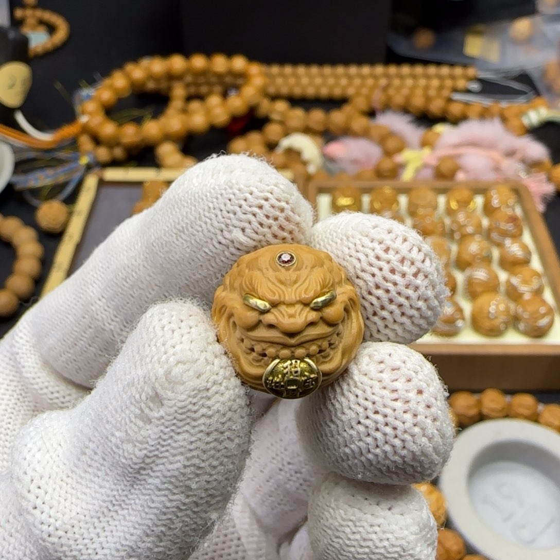 0***9手串/手链核桃全品金币恶僧镶嵌款