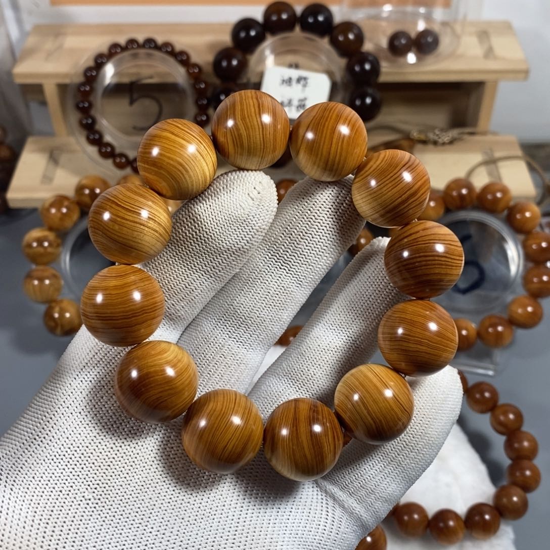 无事牌柏木（崖柏）新手必入练手串太行陈化崖柏手串红油