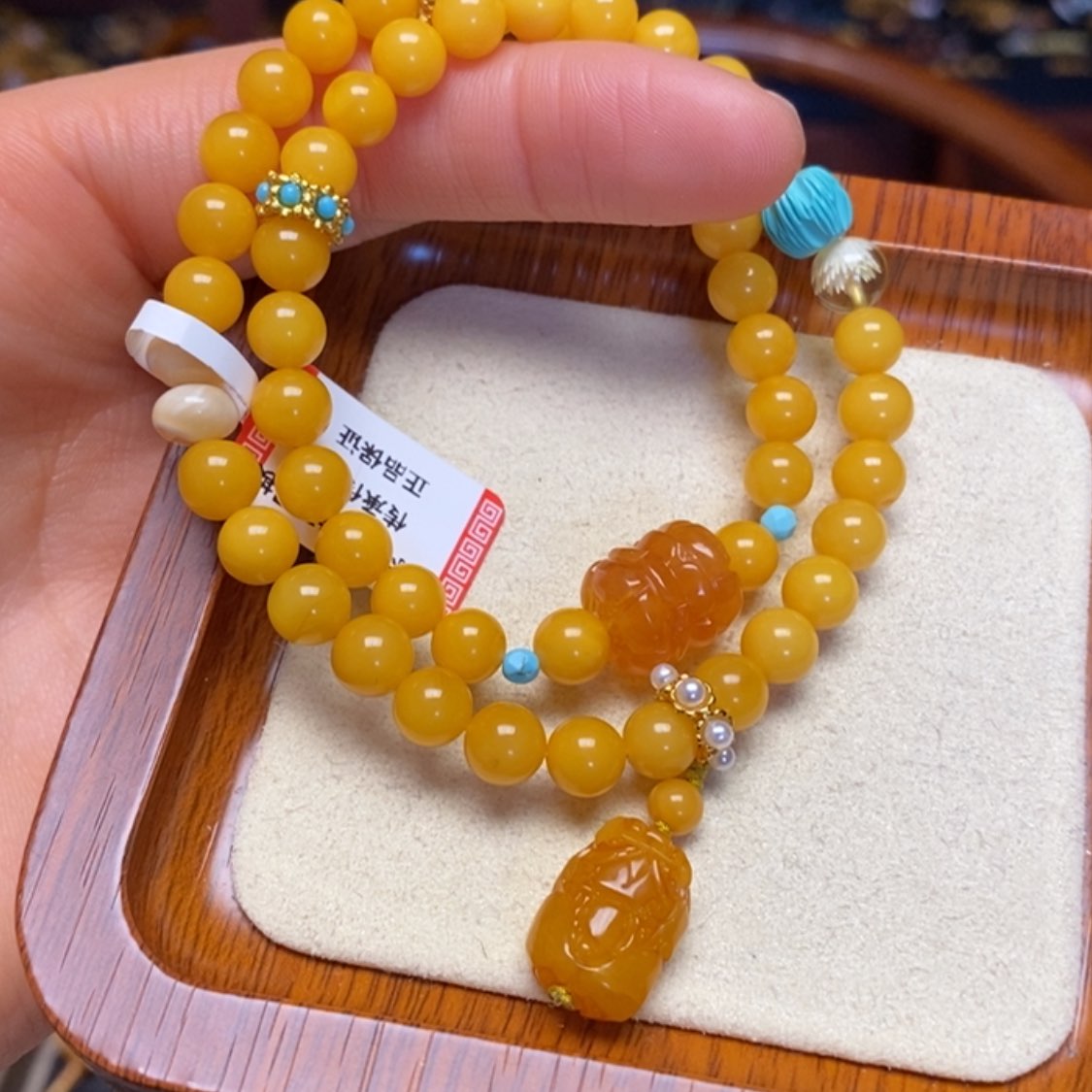 【闪购商品】蜜蜡手链未镶嵌手串