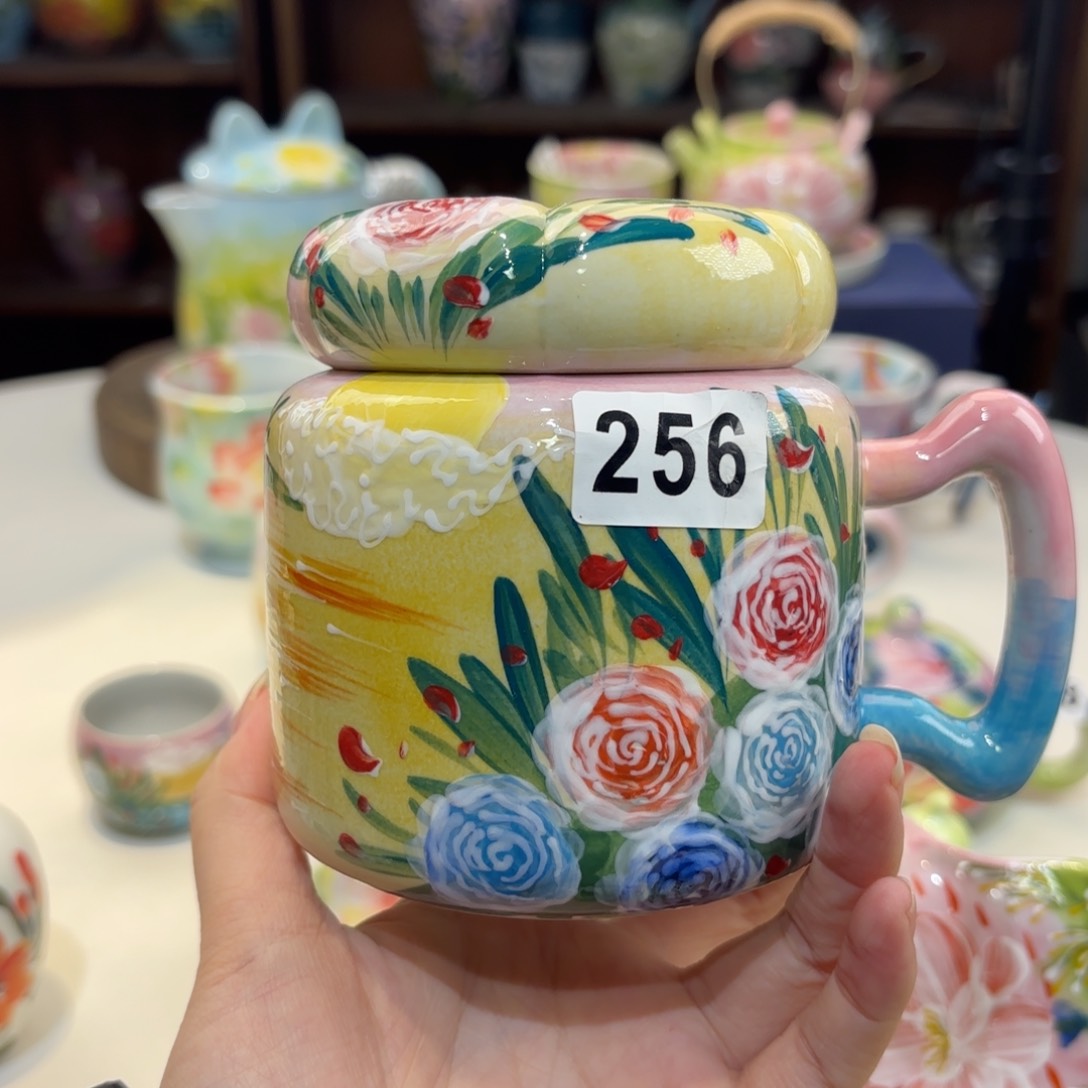 景德镇手绘高温釉下彩陶瓷茶具